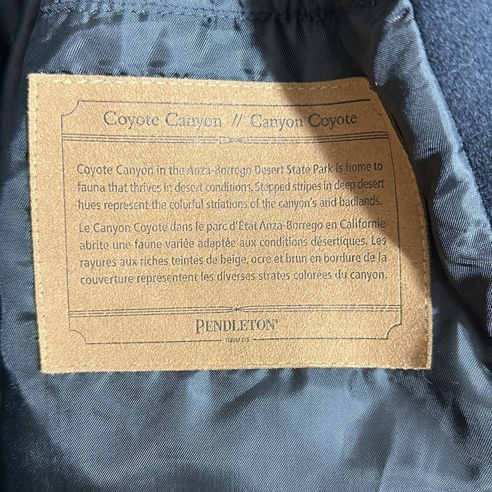 Pendleton M Western Coat Mens Coyote Canyon Big Horn Black DK579 - Picture 13 of 14